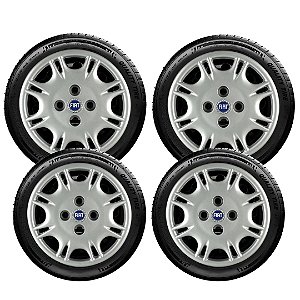 Jogo Calota Aro 13 Uno Mille Smart 2001 2002 2003 2004 006