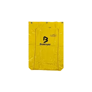 Saco Coletor Bralimpia Amarelo para Carrinho de Limpeza