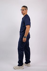 Pijama Masculino Oxford Azul Marinho