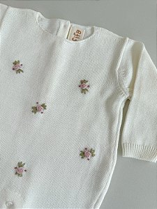 Macacão Flores Rococó Off White