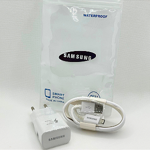 Carregador De Celular Samsung Com Cabo USB Micro (V8)
