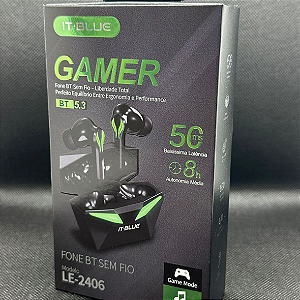 Fone De Ouvido Gamer Sem Fio Bluetooth Wireles 5.0 Microfone IT-Blue