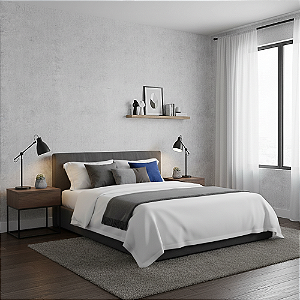 Papel de Parede Texturizado Cimento Queimado Claro - PP441