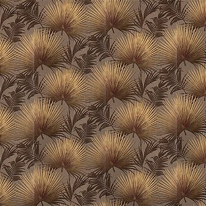 Papel de Parede Texturizado Folhas Tropicais - PP404