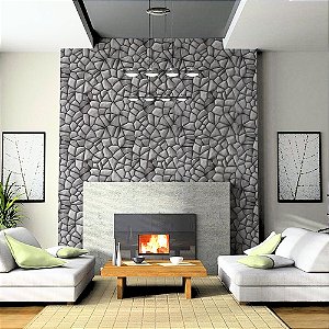 Papel de Parede Texturizado Pedras 3D - PP265