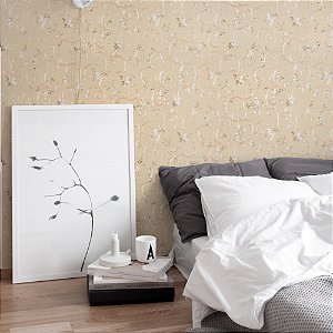 Papel de Parede Texturizado Arabesco Floral - PP256-2