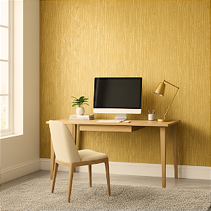 Papel de Parede Alto Relevo Dourado Texturizado Eiffel - PP217