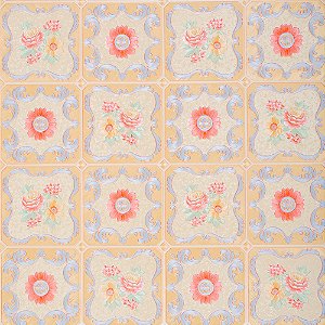 Papel de Parede Texturizado Azulejo Português Landscape - PP213