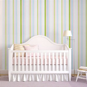Papel de Parede Texturizado Infantil Listrado Happy World - PP198