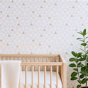 Papel de Parede Texturizado Geométrico Triângulos - PP342