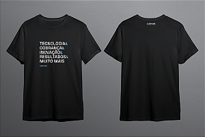 Camiseta Cobmais Institucional Tecnologia, Cobrança, Inovação e Resultados