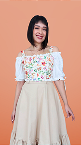 Corset Cosmos Floral