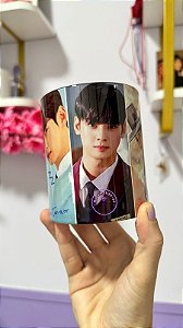 Caneca Alça coração- Cha Eun-woo ( Collage)