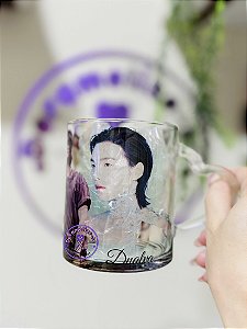 Caneca transparente alça coração - SUGA ACQUA