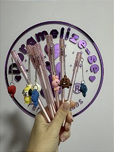 Caneta gel com pingente BT21