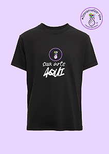 Camiseta Preta Personalize do seu jeito