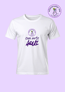 Camiseta Branca Pernalize do seu jeito