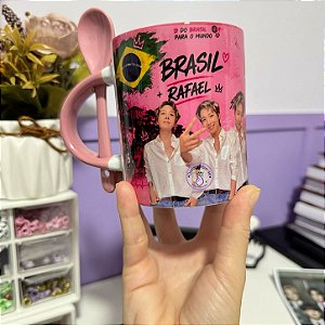CANECA COM COLHER ROSA - SIX/SEVEN J-HOPE