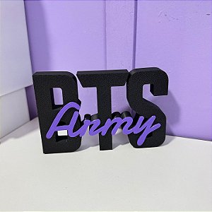 Letreiro Decorativo - BTS army