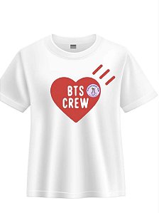 CAMISETA branca BTS CREW