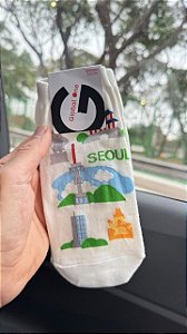 Meia K-Culture Curta - Cidade Coreana Seoul