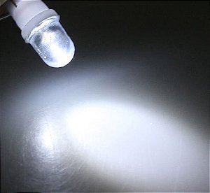 Lâmpada automotiva T10 pingão BRANCA led farolete teto luz de placa MOTO