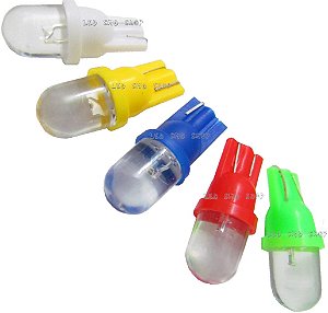 Lâmpada automotiva T10 pingão AMARELO led farolete teto luz de placa MOTO