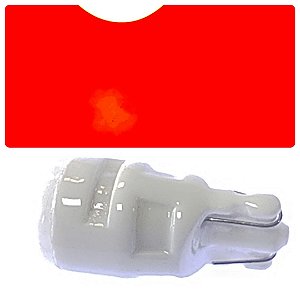 Lâmpadas T10 Porcelana VERMELHO Cerâmica Ultinon Farolete 3 Leds VERMELHO