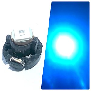 Lâmpada T3 w5w AZUL led T3 painel carro automotiva 12v
