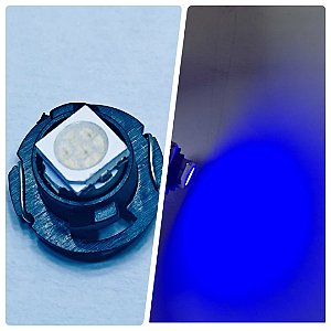 Lâmpada automotiva T4.7 AZUL w5w 12v para veículos uso interno