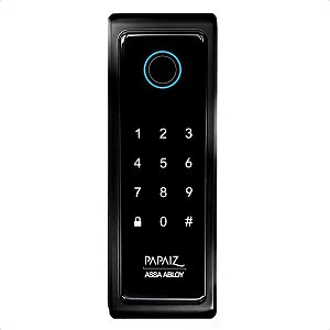 Fechadura Digital SL140B Biometria De Sobrepor Preta Papaiz