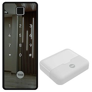 Combo Fechadura Eletrônica Biometria Reflecta Bio Wifi + Hub