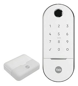 Combo Fechadura Digital Para Porta de Correr Lia Bp Wifi Hub