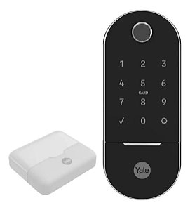 Combo Fechadura Digital Para Porta de Correr Lia Bp Wifi Hub