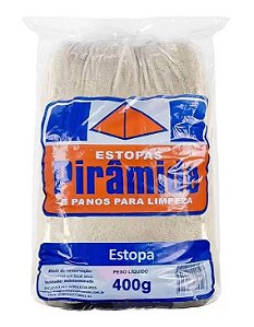 Estopa branca 400g Pirâmide