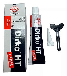 Cola Silicone Dirko Ht - Cor Preta - Alta Temperatura +315°c