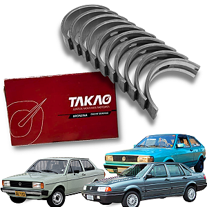 Bronzina de Mancal Vw Ford Ap 1.6 1.8 2.0 8V Escort Gol Santana Saveiro Takao