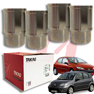 Camisa Cilindro Peugeot Citroen 1.4 1.5 8v C3, 206, 207, Hoggar Std Takao