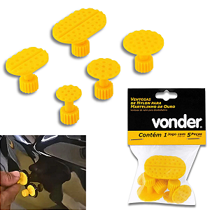 Ventosa de Nylon Para Martelinho de Ouro 5 Peças Vonder
