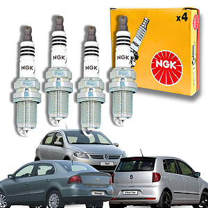 Jogo Vela de Ignição Vw Ea111 G5 1.0 8v Gol Fox Voyage 2012 Em Diante Ngk