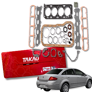Jogo de Juntas Completo Fiat Linea 1.9 16v Sem Retentor Traseiro Takao