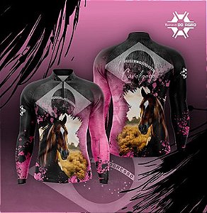 CAMISA CAVALGADA ROSA -infantil