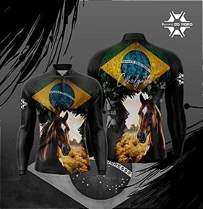 CAMISA CAVALGADA PRETO-infantil