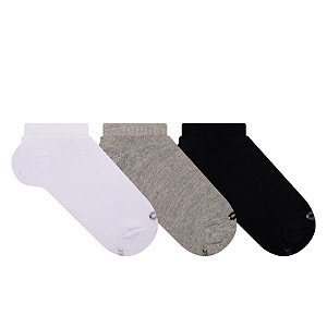 Kit 3 Pares Cano Curto Especial - Tam 34 a 38