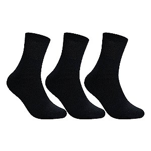 Kit 3 Pares Cano Médio Esportiva - Tam 39 a 42