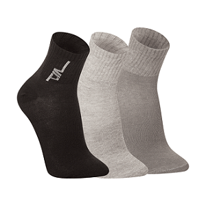 Kit 3 Pares Cano Médio - Tam 39 a 42