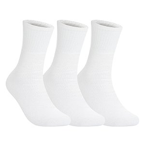 Kit 3 Pares Cano Longo Esportiva - Tam 39 a 42