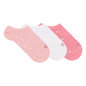 Kit 3 Pares Invisível Retida Infantil