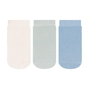 Kit 3 pares Soquete Recém Nascido - Tam 13 a 16