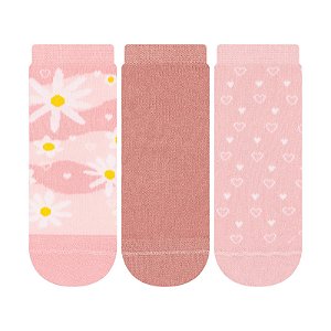 Kit 3 Pares Cano Curto Infantil